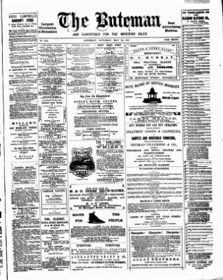 cover page of Buteman published on May 13, 1882